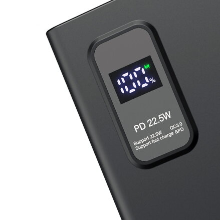 Platinet power bank Polymer 10000 mAh black PMPB10WQC726B