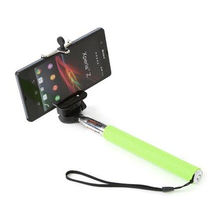 Omega Monopod  Telescopic Pole SELFIE Stick green