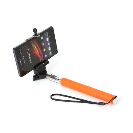 Omega Monopod  Telescopic Pole SELFIE Stick orange
