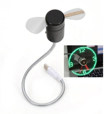 Fiesta USB FAN WITH CLOCK 