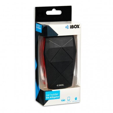 IBOX CAR HOLDER H4 ALLIGATOR BLACK/RED