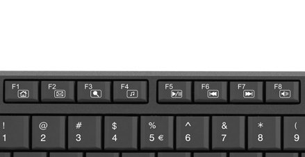 NATEC Nautilus klávesnica US slim čierna NKL-1950