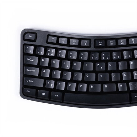 Hama EKC-400 Ergonomická klávesnica s odnímateľnou opierkou zápästia