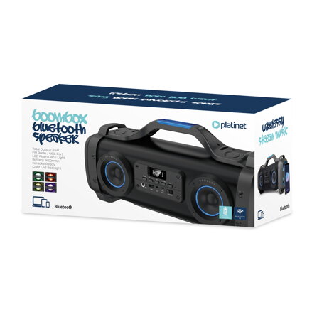 PLATINET BOOMBOX bezdrôtový reproduktor  51W čierny
