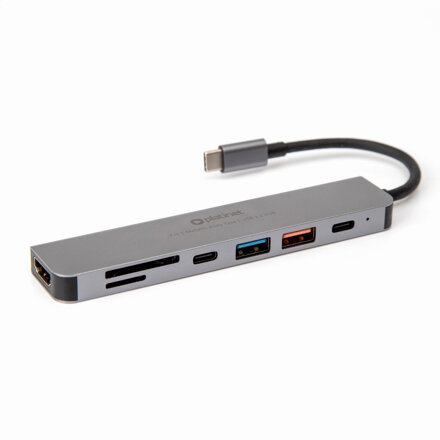 Platinet USB elosztó 7in1 USB-C HDMI 4Kx30Hz RJ45 3x USB 3.2 TYPE-C