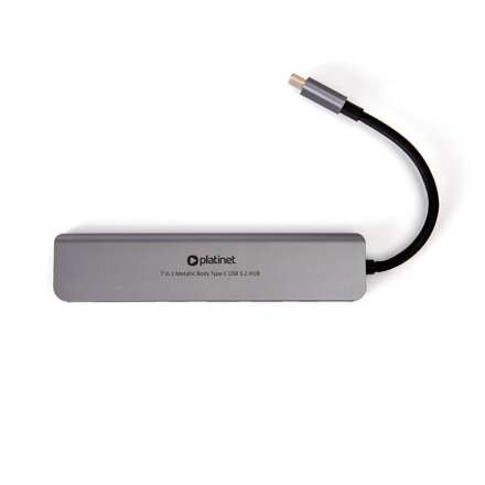 Platinet USB elosztó 7in1 USB-C HDMI 4Kx30Hz RJ45 3x USB 3.2 TYPE-C
