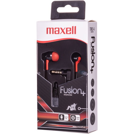 Maxell Fusion+ slúchadlá do uší  Rosso