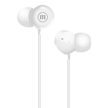 Maxell INBAX káblové slúchadlá s mikrofónom, USB-C biele