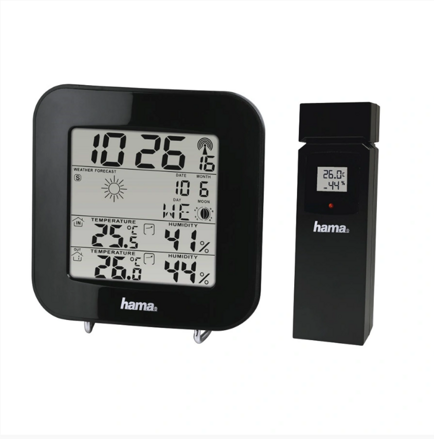 Hama EWS-200 meteostanica, čierna