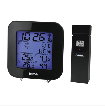 Hama EWS-200 meteostanica, čierna