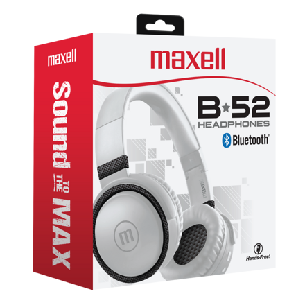 Maxell Headphone HP-BTB52 Bluetooth  White