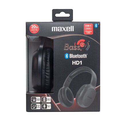 Maxell Headphone Bass 13 HD1  Black Bluetooth