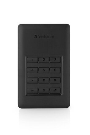Verbatim  HDD 2.5" 2TB USB 3.1/USB-C, šifrovaný externý disk s numerickou klávesnicou