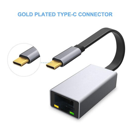 Platinet MULTIMEDIA ADAPTER Type-C to RJ45 1000Mb