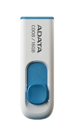 Adata USB kľúč 16GB C008 White/Blue 2.0