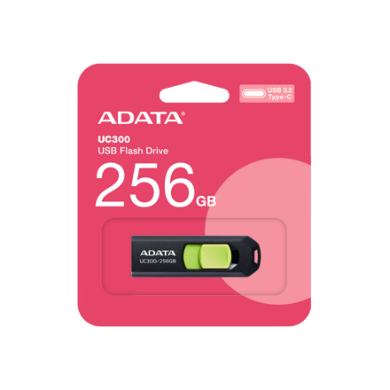 ADATA USB kľúč UC300 Type-C 256GB USB 3.2 black-green