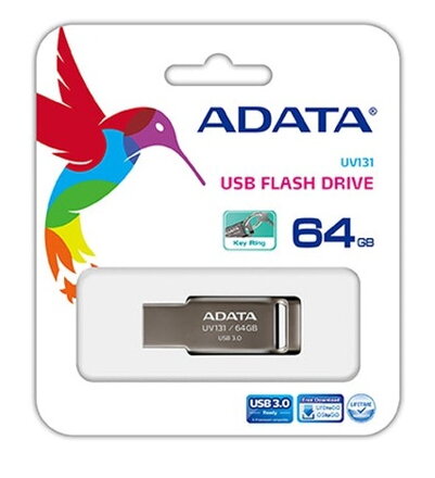 ADATA DashDrive™ Series UV131 64GB USB 3.0, šedý