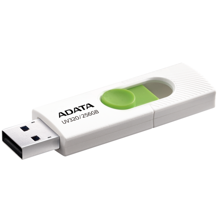 Adata USB Kľúč UV320, 256GB, USB 3.2 green-white