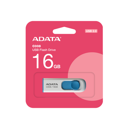 Adata USB kľúč 16GB C008 White/Blue 2.0