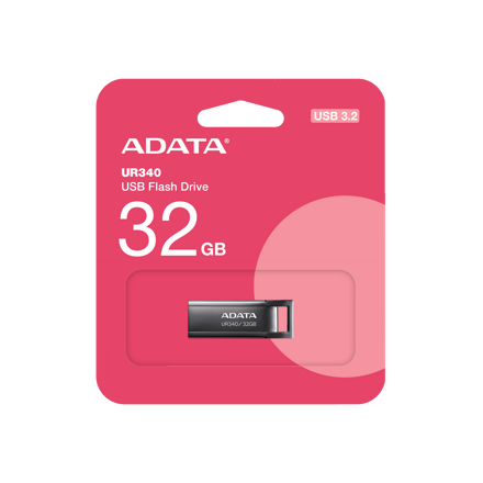 Adata  Flash Drive  UR340  32GB USB 3.2 black