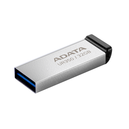 Adata USB UR350 kľúč 32GB USB 3.2 Gen1, kov/čierna