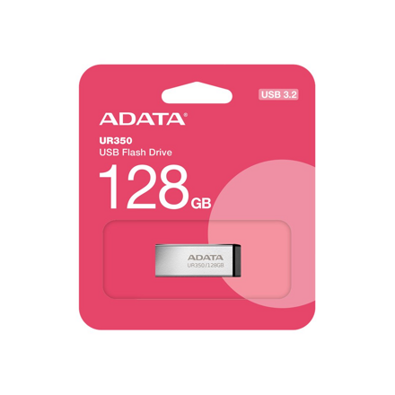 Adata USB UR350 pendrive 128GB  USB 3.2 Gen1, fém/fekete