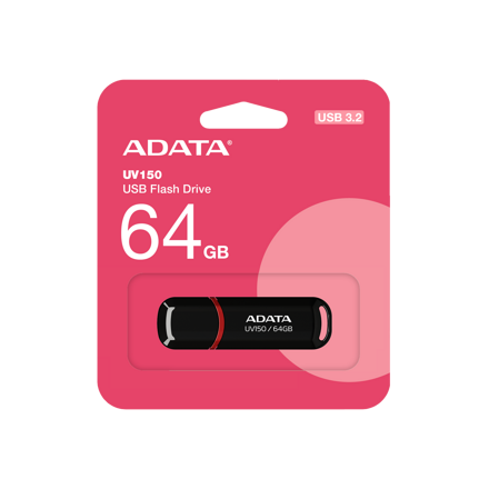 ADATA USB kľúč UV150 64 GB USB 3.2, čierny