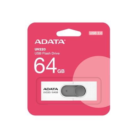 Adata USB kľúč 64GB UV220 White/Grey 2.0