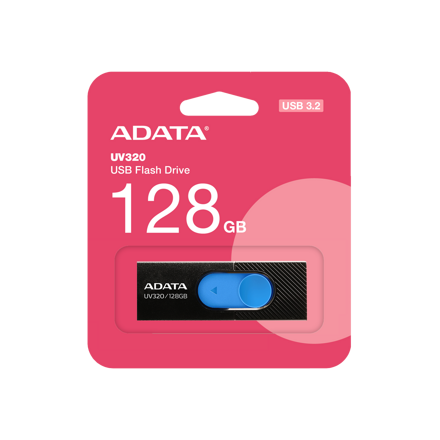 Adata USB Kľúč UV320, 128GB, USB 3.2 black-blue