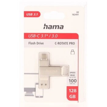Hama C- Rotate Pro OTG USB kľúč 128GB USB-C 3.1, 100 MB/s