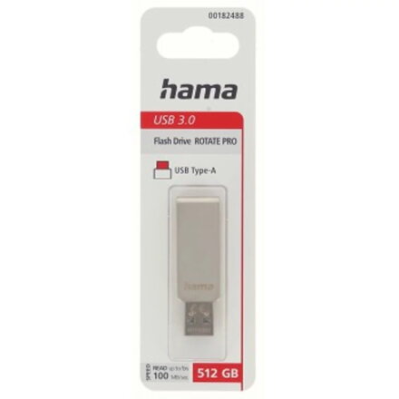 Hama Rotate Pro USB kľúč 512 GB, USB 3.0, 100 MB/s