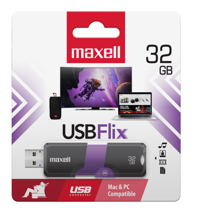 Maxell USB 32GB FLIX Black-Purple USB 2.0