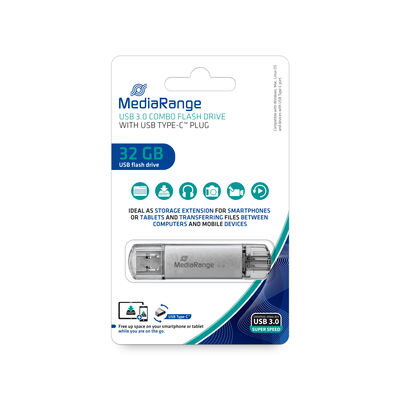 MediaRange USB 32GB 3.0 combo Type-C  