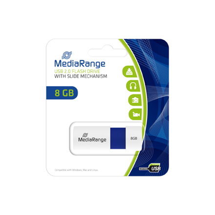 Mediarange USB 8GB Blue 2.0