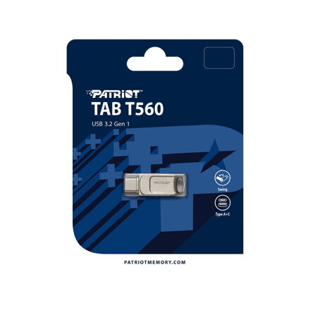 Patriot TAB T560 64GB USB kľúč USB 3.2 USB-A + USB-C 120 MB/s