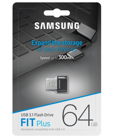 SAMSUNG FIT PLUS 64GB USB 3.1  300 MB / s MUF-64AB/APC