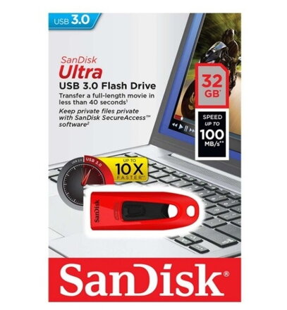 Sandisk Cruzer ULTRA 32GB USB 3.0 RED