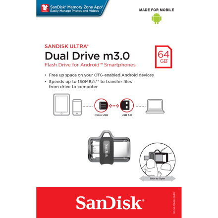 Sandisk USB 64GB Ultra Dual Drive 3.0