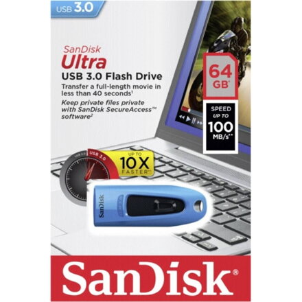 Sandisk Cruzer ULTRA 64GB USB 3.0 BLUE  