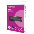 ADATA SC610 Externá Jednotka SSD 2000GB   SC610-2000G-CBK/RD