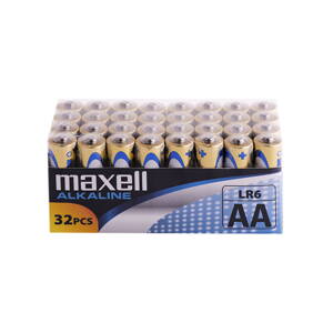 Maxell Alkaline AA LR6 Shrink 32 PK