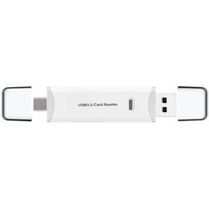Paltinet CARD READER  microSD / SD TYPE-C USB 3.0 WHITE
