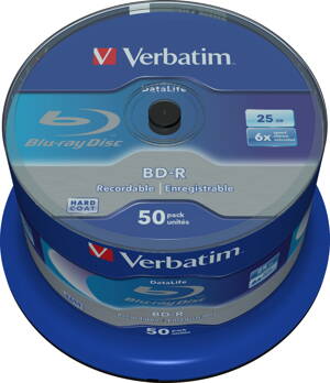Verbatim BD-R 6X 25GB Cake 50