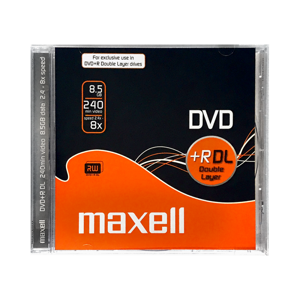 Maxell DVD+DL 8x 8,5GB Jewel Case  1ks