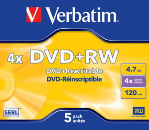 Verbatim DVD+RW 4x Jewel Case 
