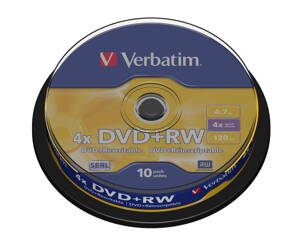 Verbatim DVD+RW 4X Cake 10