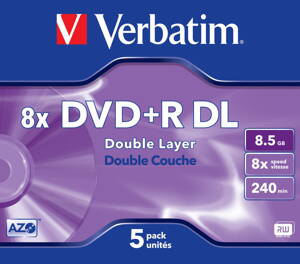 Verbatim DVD+DL 8x Jewel Case 