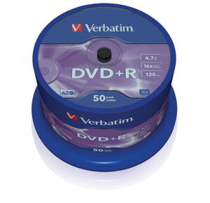 Verbatim DVD+R 16X 4,7GB Cake 50