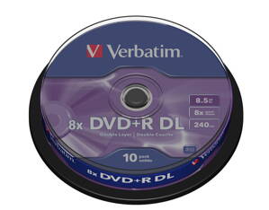 Verbatim DVD+R DL 8X 8,5GB Cake 10