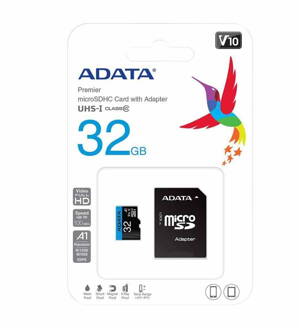 ADATA MicroSDHC 32GB UHS-I 100/25MB/s + adapter